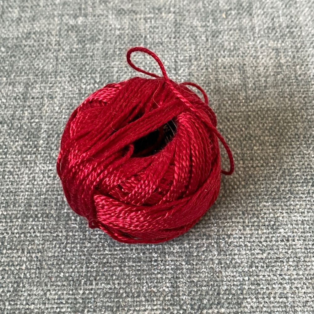 Maroon Red Needlepoint Thread Yarn